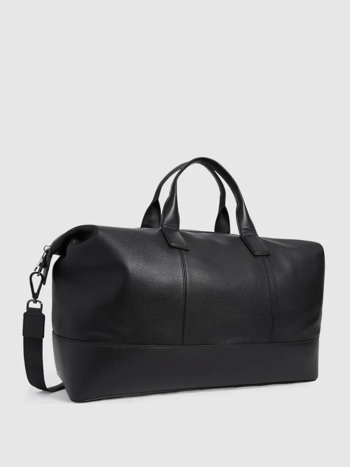 Reiss Bags and Wallets Carter Leather Travel Bag Black 8211 Men