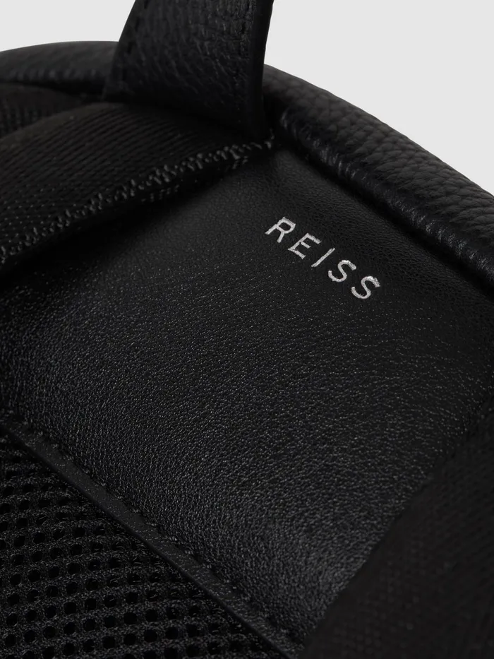 Reiss Bags and Wallets Drew Leather Zipped Backpack Black 8211 Men