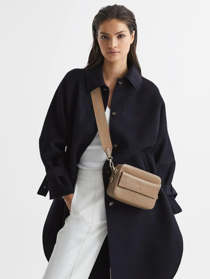 Reiss Bags Cleo Leather Crossbody Camera Bag Black 8211 Women