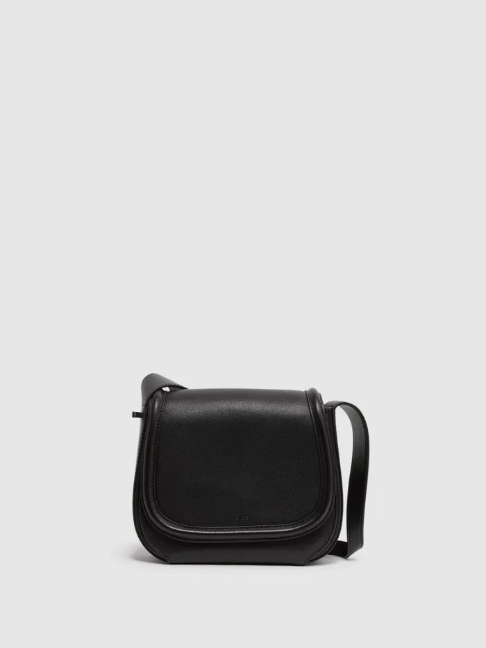 Reiss Bags Cleo Leather Saddle Bag Black 8211 Women
