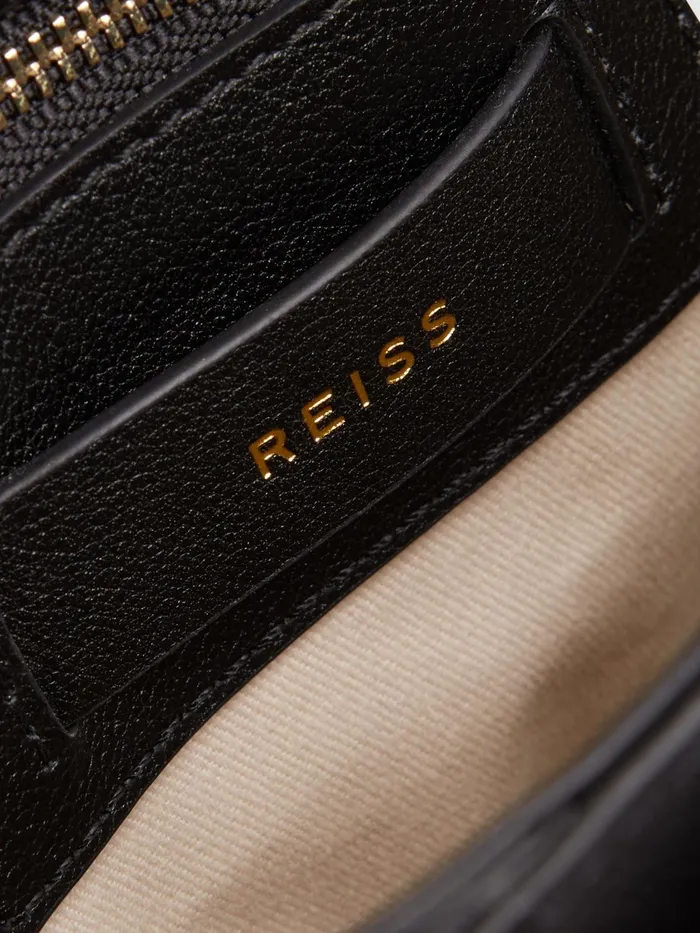 Reiss Bags Cleo Leather Saddle Bag Black 8211 Women