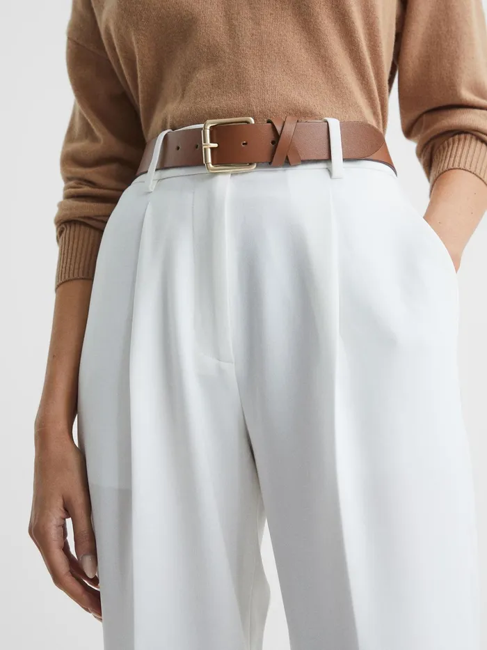 Reiss Belts Annexe Leather Belt Black 8211 Women