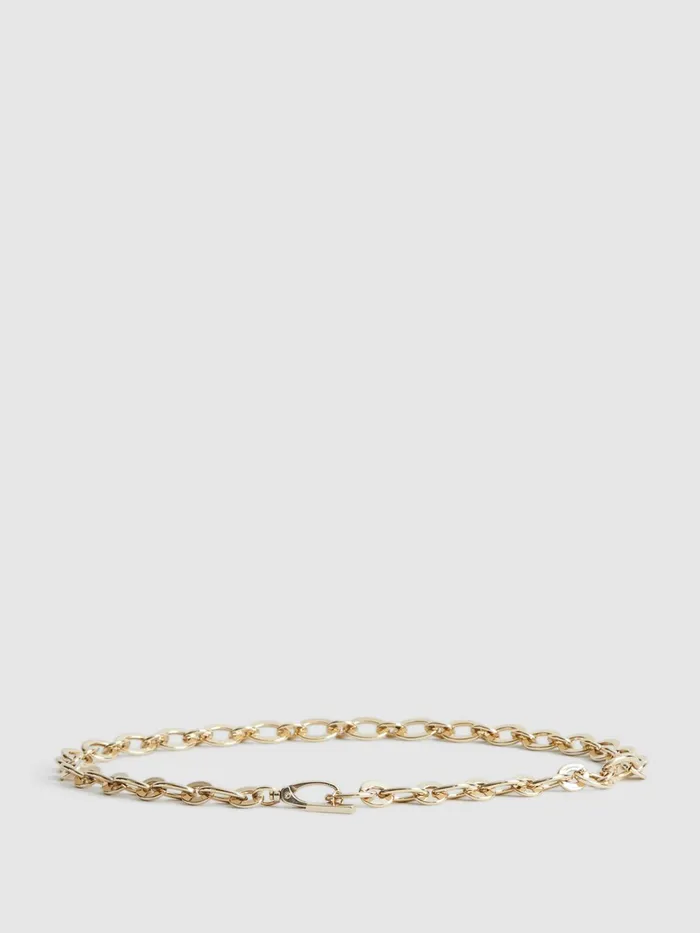 Reiss Belts Camilla Oval Chain Belt Gold 8211 Women