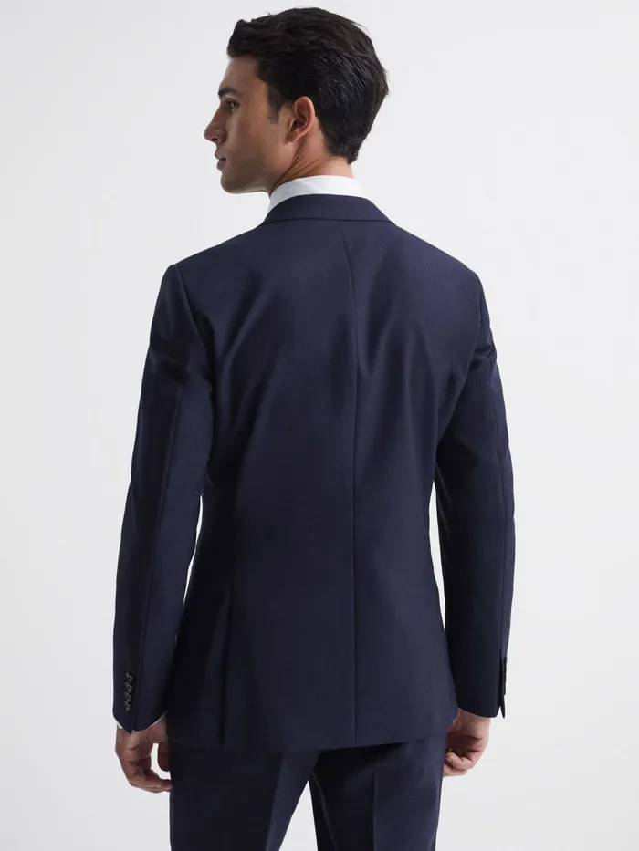 Reiss Blazers Bold Single Breasted Wool Blazer Navy 8211 Men