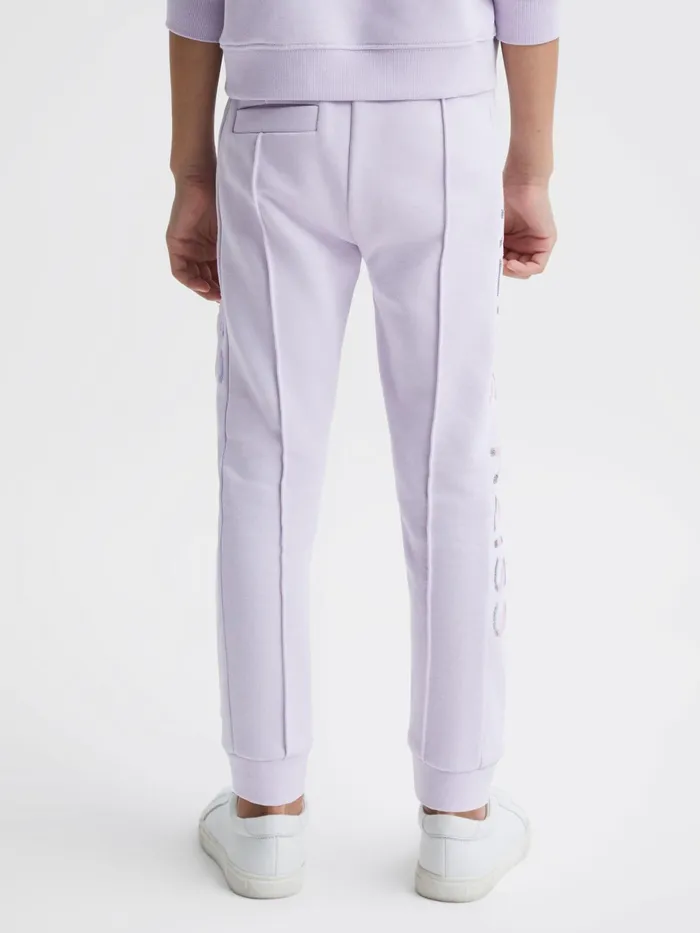 Reiss CoOrds Maria Sequin Joggers Lilac 8211 Children