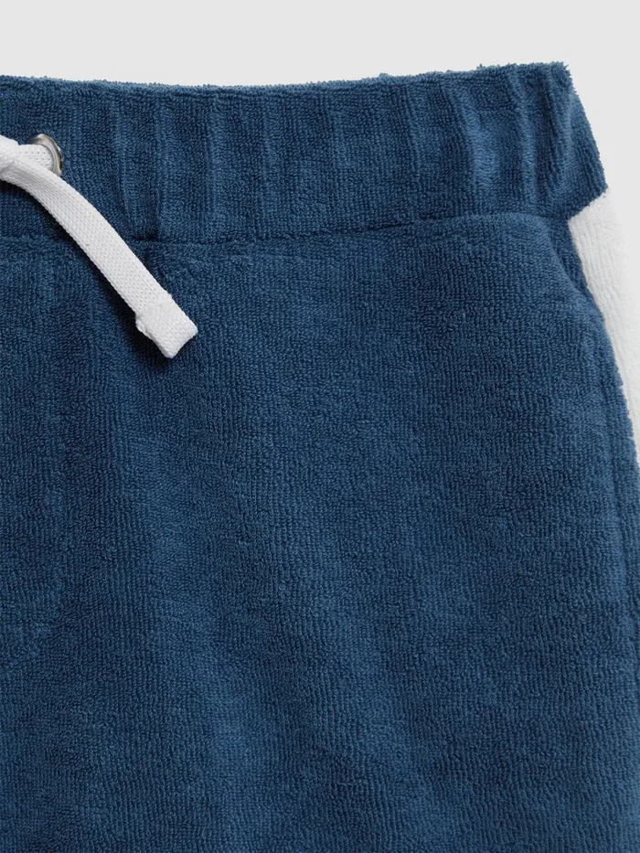Reiss CoOrds Marine Towelling Drawstring Shorts Cobalt Blue 8211 Children