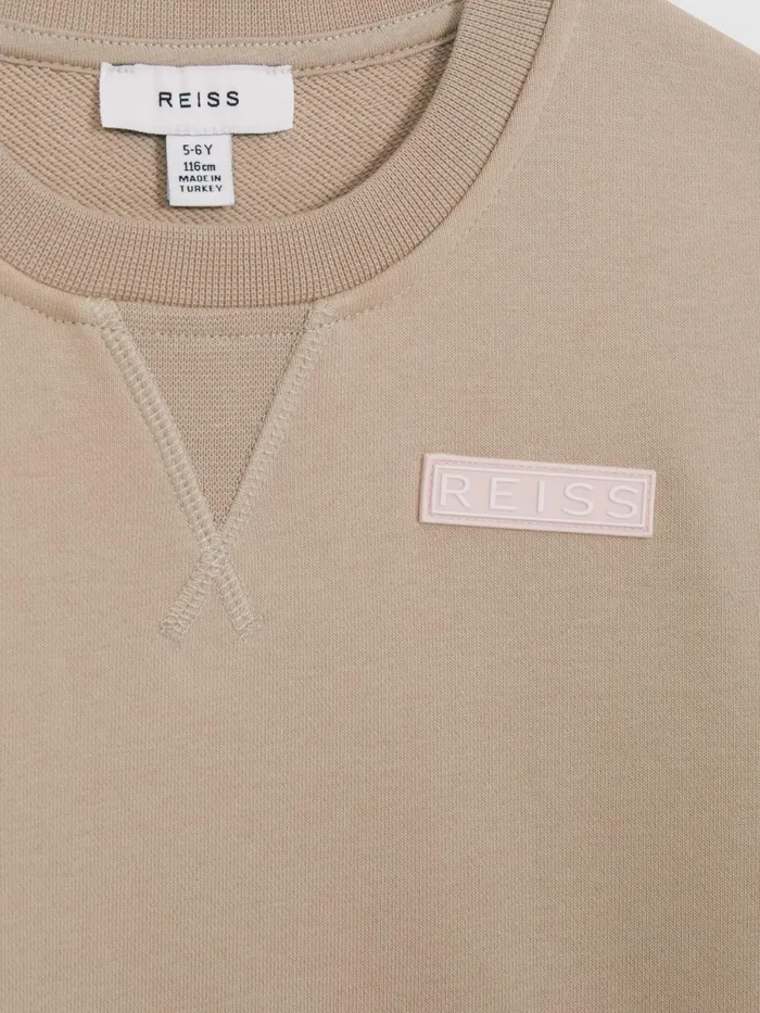 Reiss CoOrds Nina Floral Print Set 8211 Sweatshirt And Shorts Camel 8211 Children