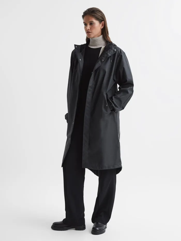 Reiss Coats and Jackets Rains Fishtail Parka Black 8211 Women