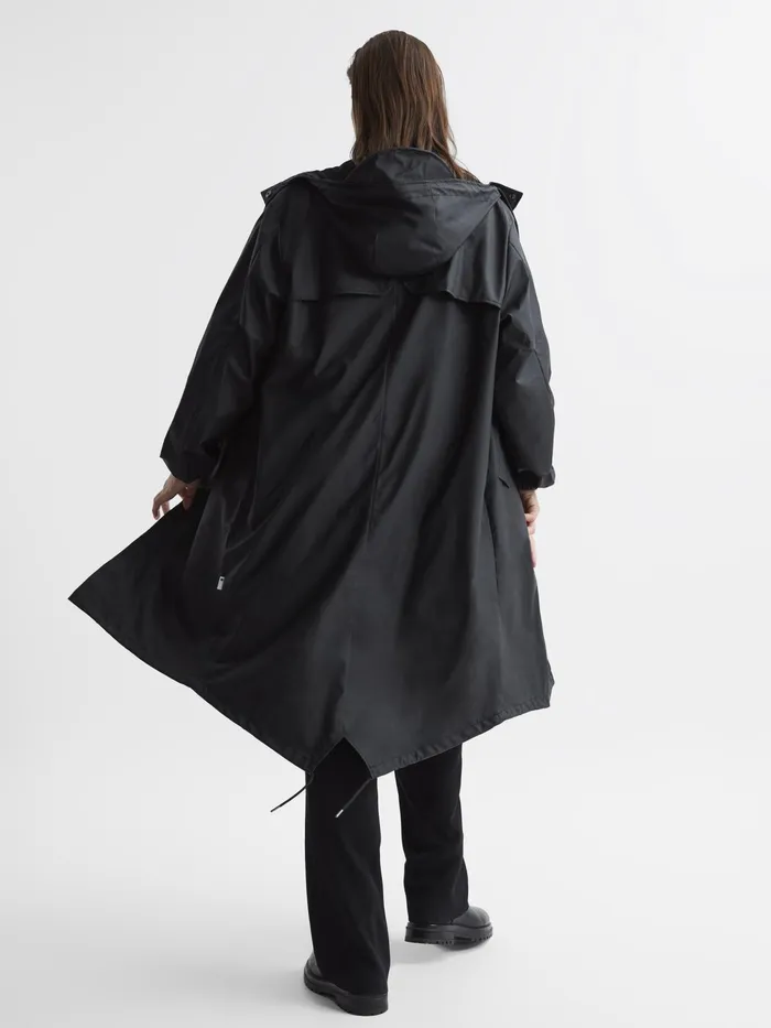 Reiss Coats and Jackets Rains Fishtail Parka Black 8211 Women