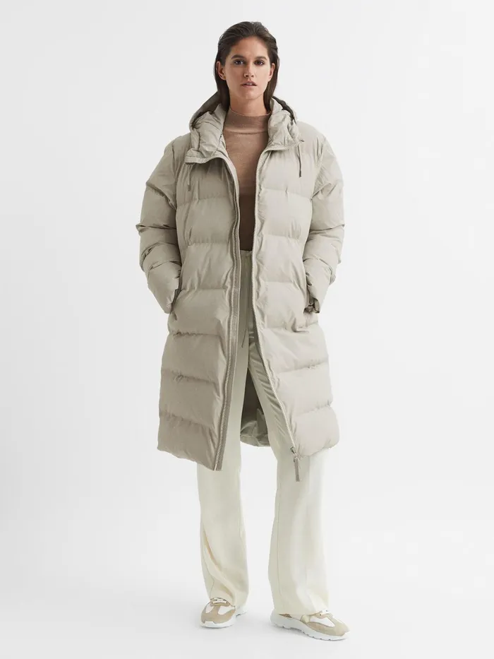 Reiss Coats and Jackets Rains Hooded Puffer Jacket Black 8211 Women