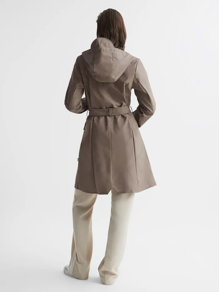 Reiss Coats and Jackets Rains Trench Coat Taupe 8211 Women