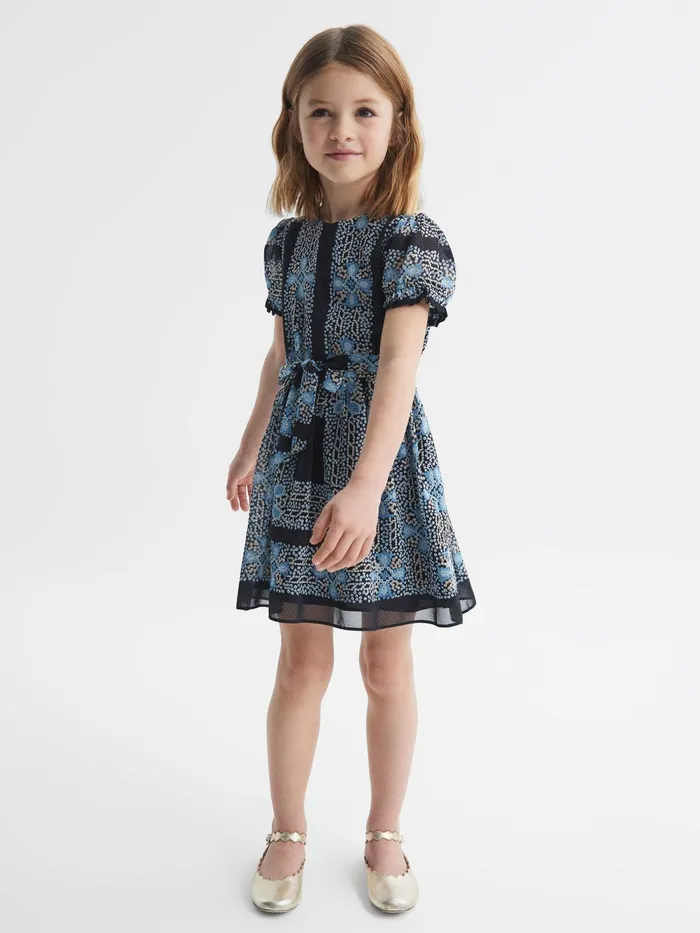 Reiss Dresses and Jumpsuits Alianna Floral Print Puff Sleeve Dress Navy 8211 Children Reiss Dresses and Jumpsuits Alianna Floral Print Puff Sleeve Dress Navy 8211 Children