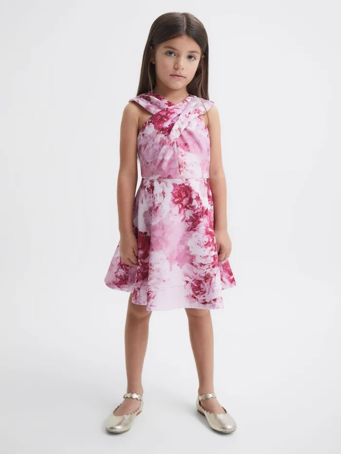 Reiss Dresses and Jumpsuits Clara Floral Printed Dress Pink 8211 Children