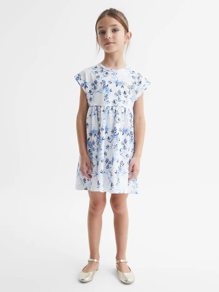 Reiss Dresses and Jumpsuits Dahlia Floral Print Jersey Dress Blue Print 8211 Children Reiss Dresses and Jumpsuits Dahlia Floral Print Jersey Dress Blue Print 8211 Children