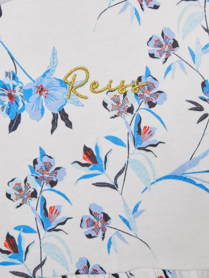 Reiss Dresses and Jumpsuits Dahlia Floral Print Jersey Dress Blue Print 8211 Children