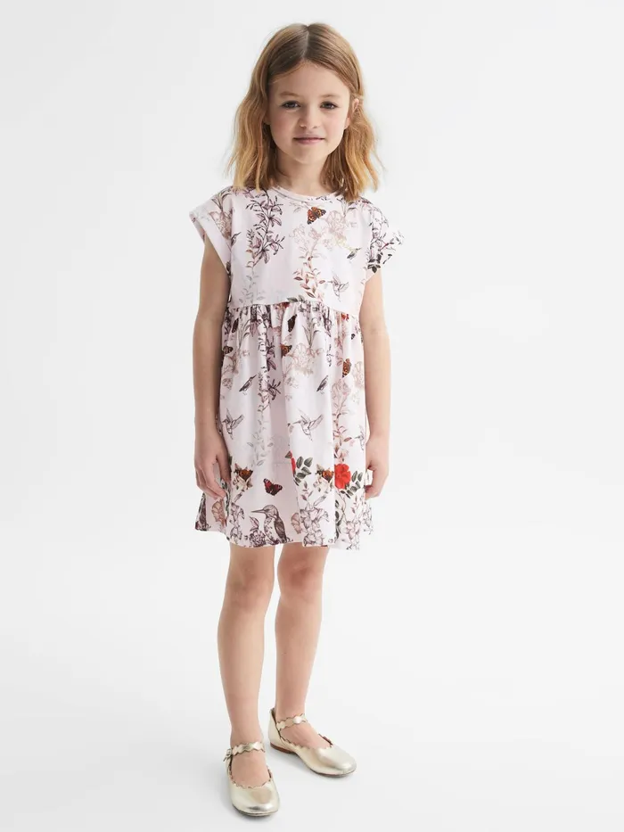 Reiss Dresses and Jumpsuits Dahlia Floral Print Jersey Dress Pale Pink 8211 Children Reiss Dresses and Jumpsuits Dahlia Floral Print Jersey Dress Pale Pink 8211 Children