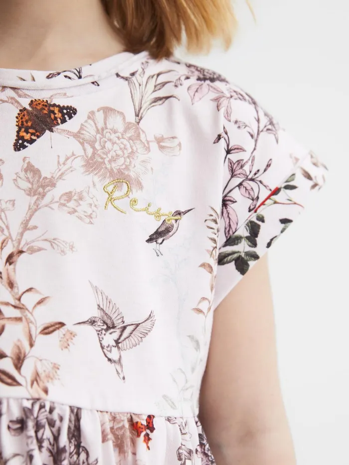 Reiss Dresses and Jumpsuits Dahlia Floral Print Jersey Dress Pale Pink 8211 Children