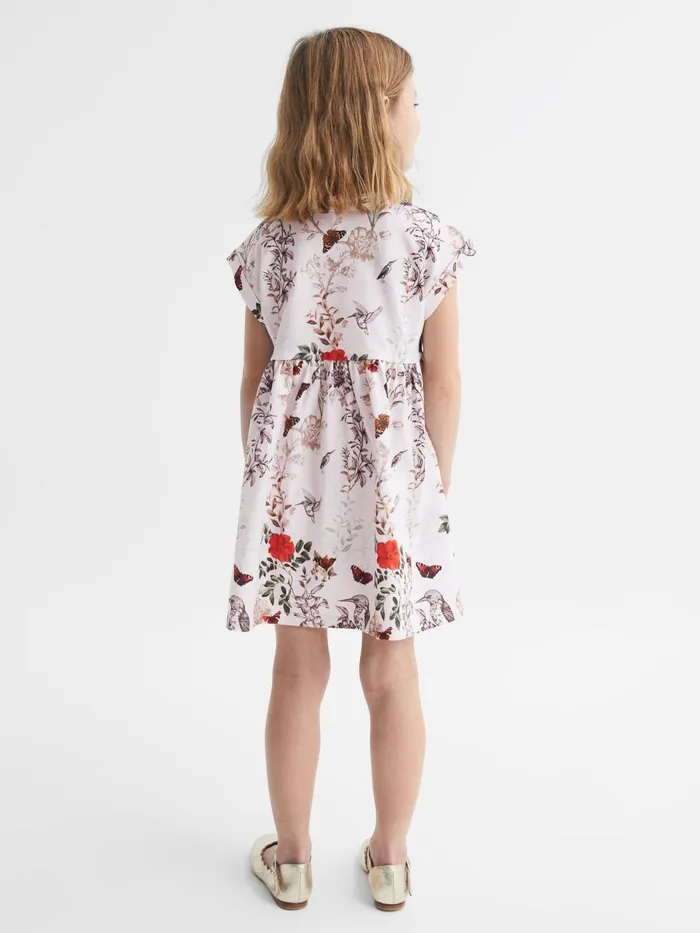Reiss Dresses and Jumpsuits Dahlia Floral Print Jersey Dress Pale Pink 8211 Children