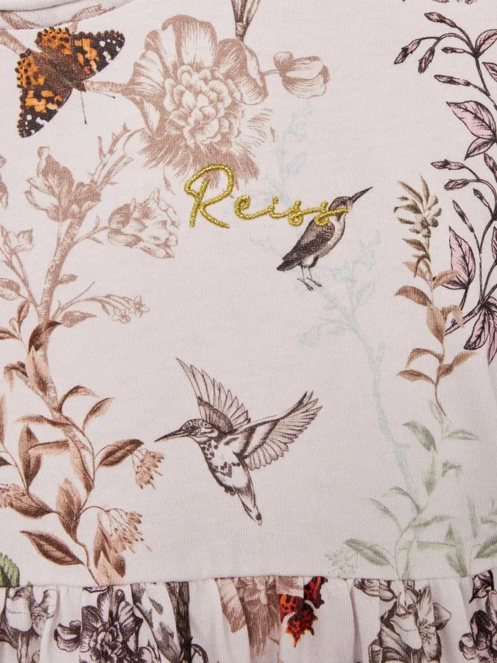 Reiss Dresses and Jumpsuits Dahlia Floral Print Jersey Dress Pale Pink 8211 Children