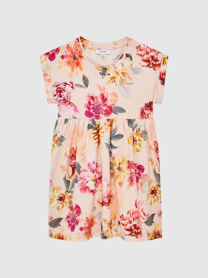 Reiss Dresses and Jumpsuits Dahlia Floral Print Jersey Dress Pink 8211 Children