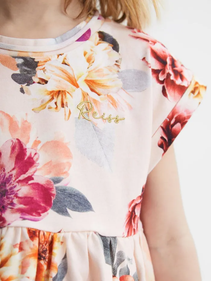 Reiss Dresses and Jumpsuits Dahlia Floral Print Jersey Dress Pink 8211 Children