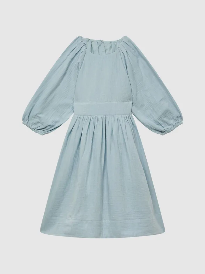Reiss Dresses and Jumpsuits Hannah Cotton Bow Back Dress Blue 8211 Children