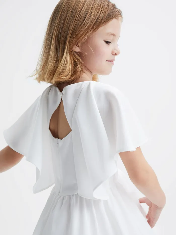 Reiss Dresses and Jumpsuits Maisie Satin Midi Dress Ivory 8211 Children
