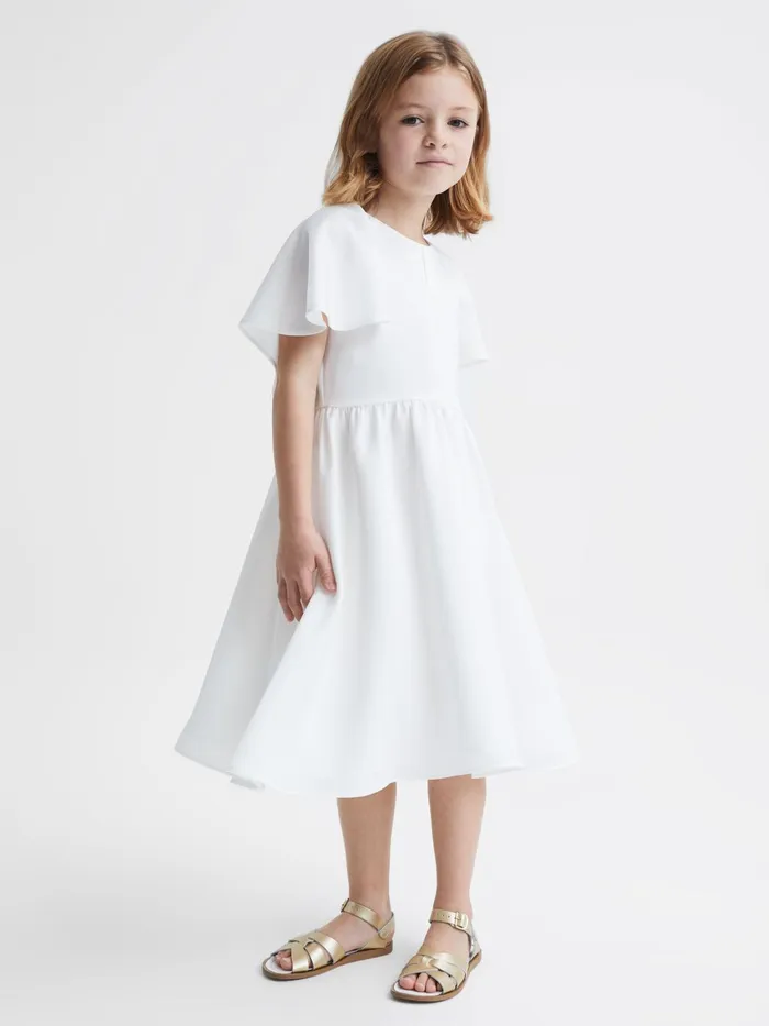Reiss Dresses and Jumpsuits Maisie Satin Midi Dress Ivory 8211 Children