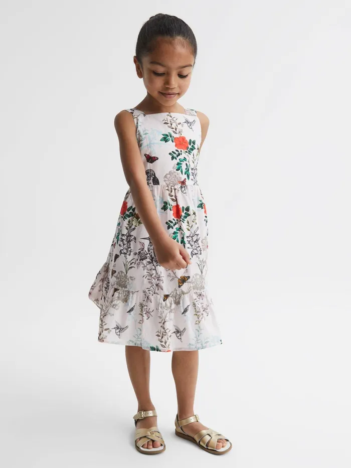 Reiss Dresses and Jumpsuits Marcie Printed Strappy Dress Ivory Print 8211 Children