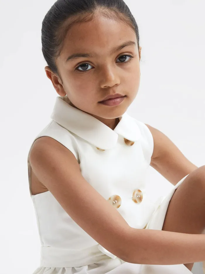 Reiss Dresses and Jumpsuits Natalie Sleeveless Belted Dress White 8211 Children