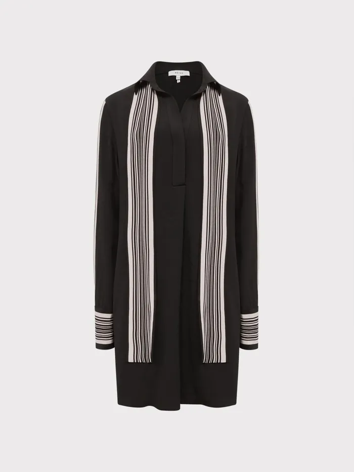Reiss Dresses Ellie Side Stripe Mini Dress Black 8211 Women