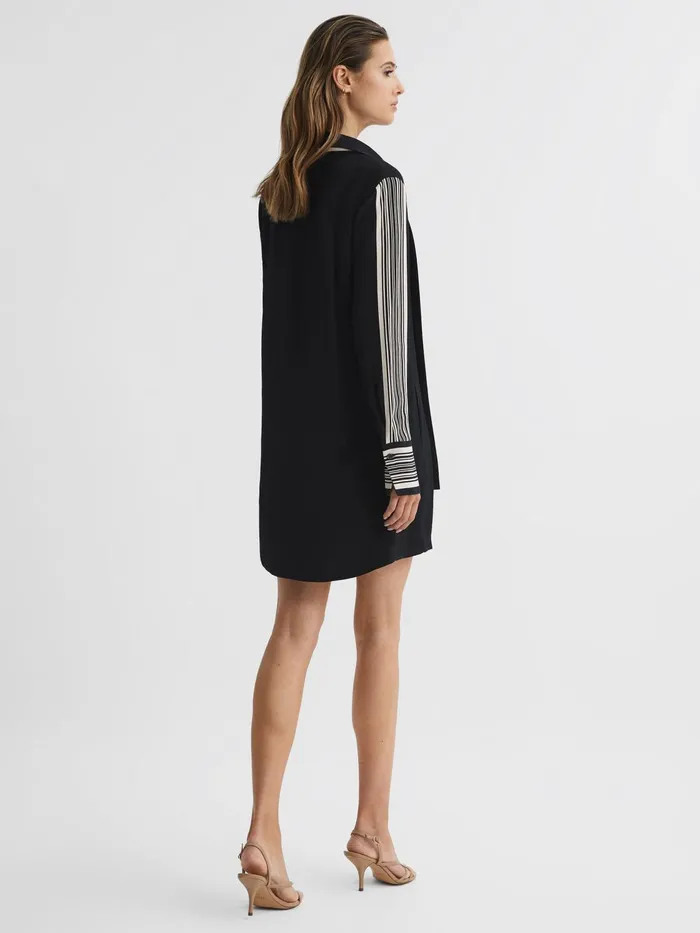 Reiss Dresses Ellie Side Stripe Mini Dress Black 8211 Women