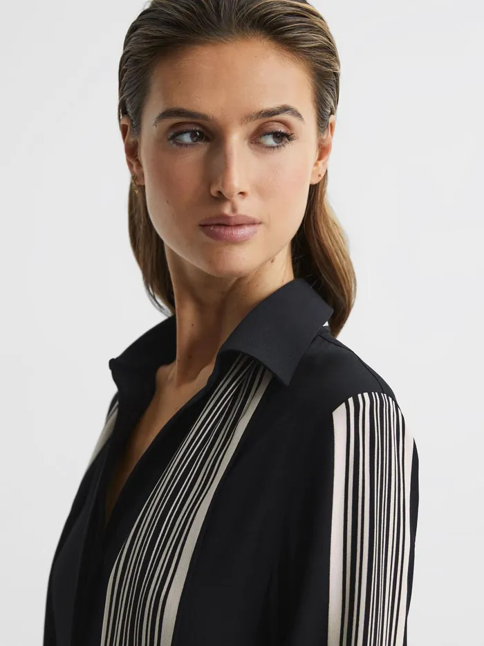 Reiss Dresses Ellie Side Stripe Mini Dress Black 8211 Women
