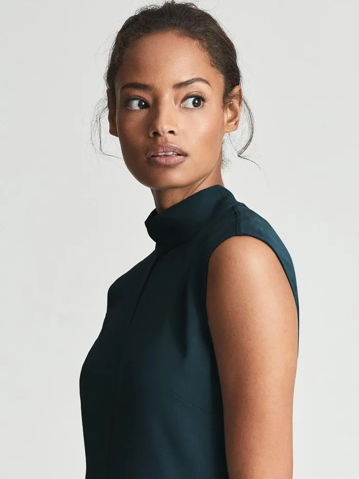 Reiss Dresses Livvy Open Back Midi Dress Bright Pink 8211 Women