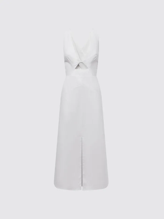 Reiss Dresses Rhoda CottonLinen Midi Dress Ivory 8211 Women