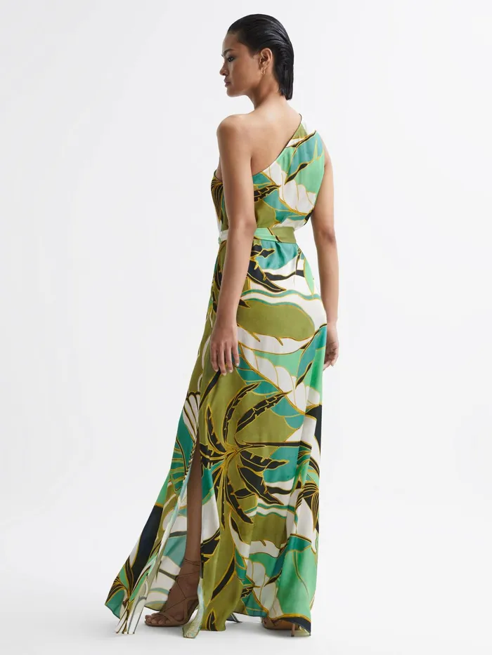 Reiss Dresses Tina Jungle Print Maxi Dress Green 8211 Women