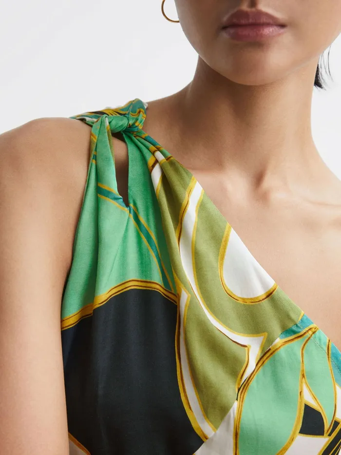 Reiss Dresses Tina Jungle Print Maxi Dress Green 8211 Women