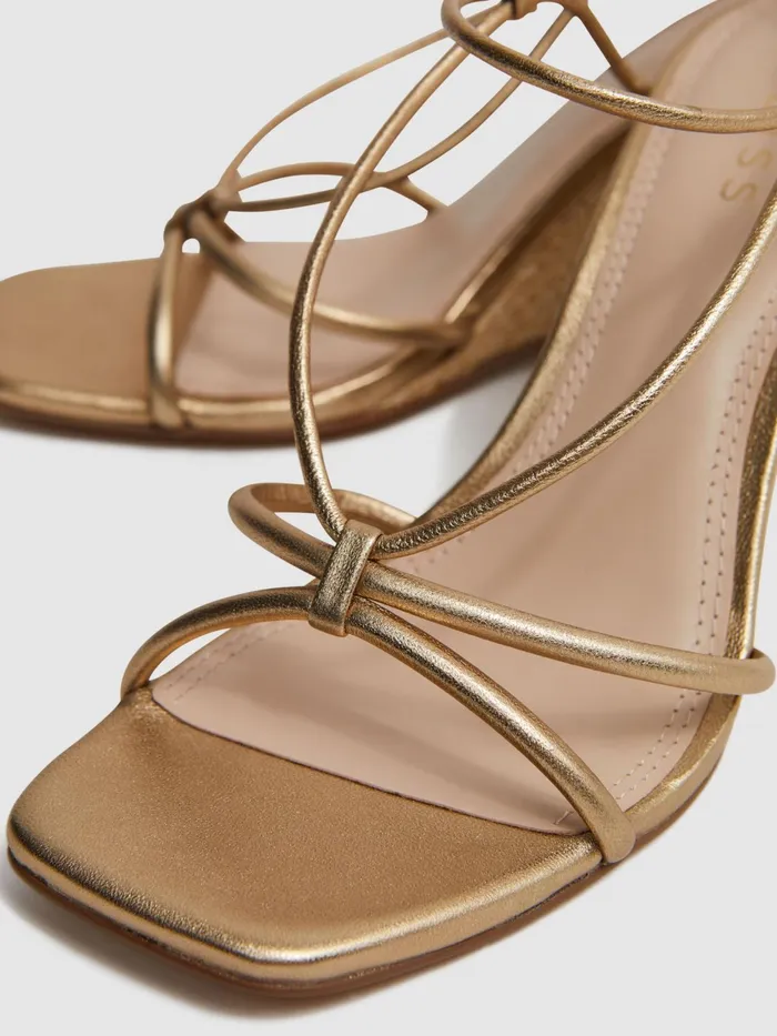 Reiss Heels Daisey Strappy Wedge Heels Black 8211 Women