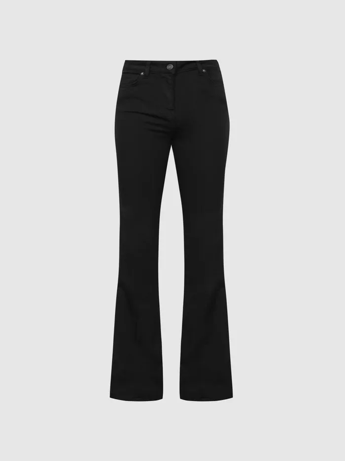 Reiss Jeans Beau High Rise Skinny Flared Jeans Black 8211 Women