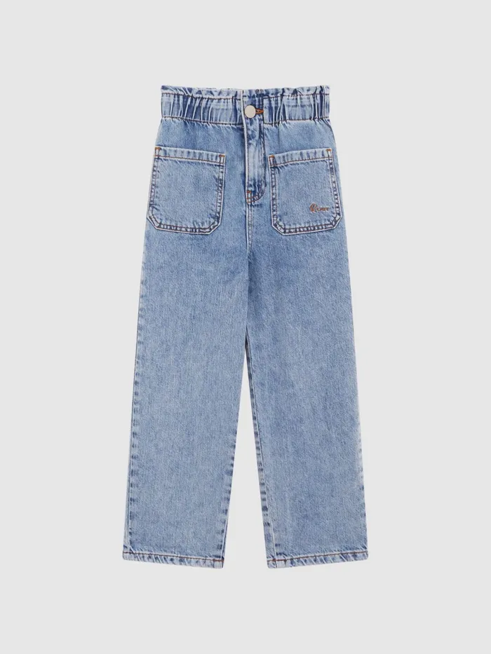 Reiss Jeans Elodie High Rise Washed Jeans Blue 8211 Children