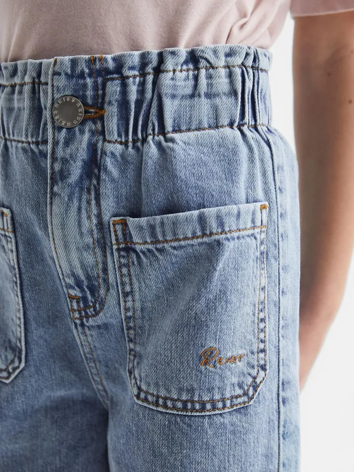 Reiss Jeans Elodie High Rise Washed Jeans Blue 8211 Children