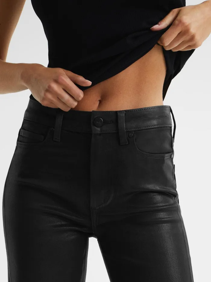 Reiss Jeans Genevieve Paige Flared Coated Jeans Black 8211 Women