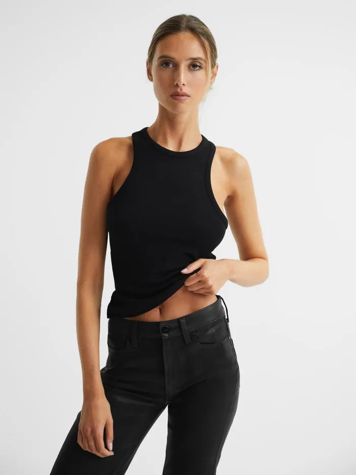 Reiss Jeans Genevieve Paige Flared Coated Jeans Black 8211 Women