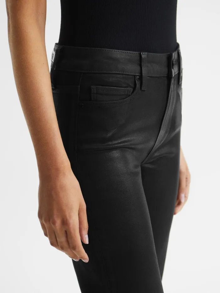 Reiss Jeans Genevieve Paige Flared Coated Jeans Black 8211 Women