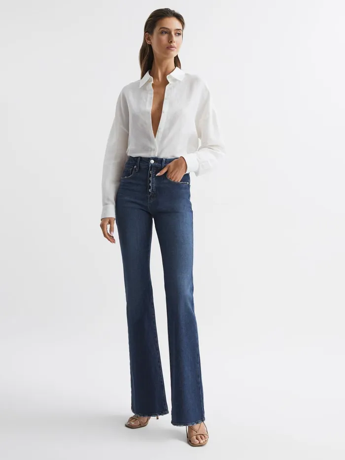 Reiss Jeans Good American Good Classic Bootleg Jeans Indigo 8211 Women