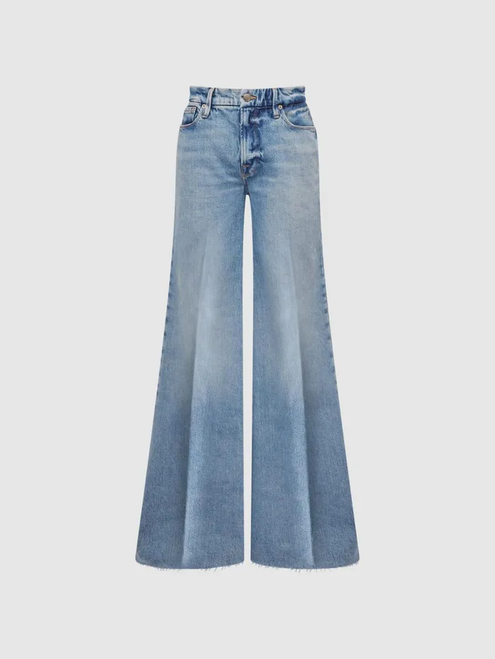 Reiss Jeans Good American Palazzo Jeans Mid Blue 8211 Women
