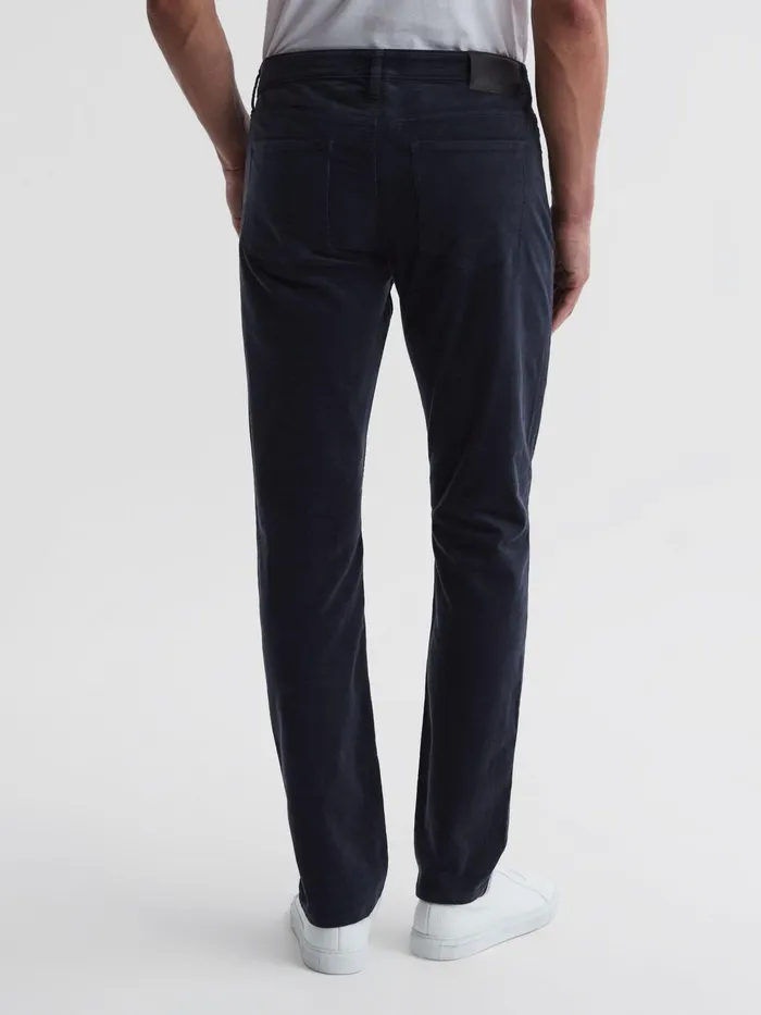 Reiss Jeans Lennox Paige High Stretch Slim Fit Corduroy Jeans Deep Anchor 8211 Men
