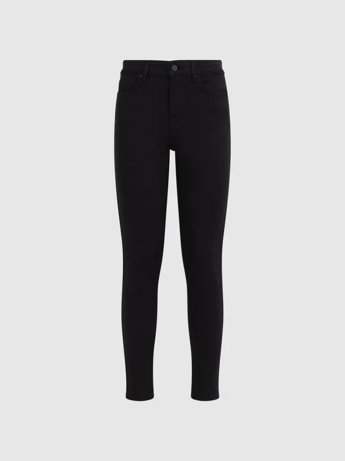 Reiss Jeans Lux Mid Rise Skinny Jeans Black 8211 Women