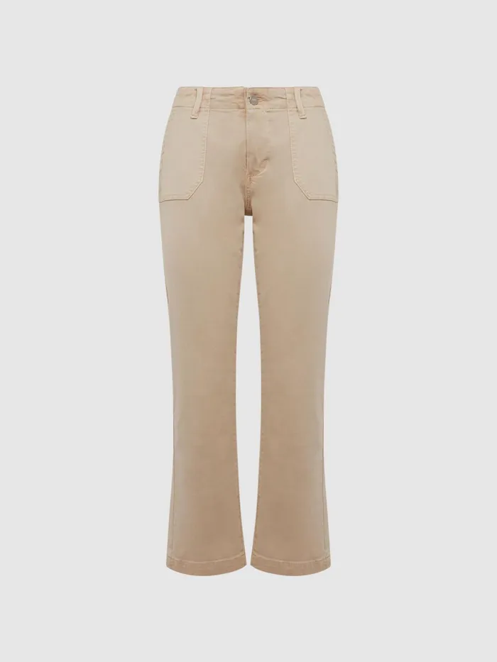 Reiss Jeans Mayslie Paige High Rise Straight Leg Jeans Vintage Warm Sand 8211 Women