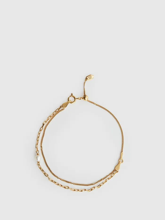 Reiss Jewellery Cantare Maria Black Bracelet Gold 8211 Women